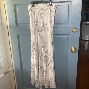 LC Lauren Conrad Runway Collection Floral Maxi Skirt